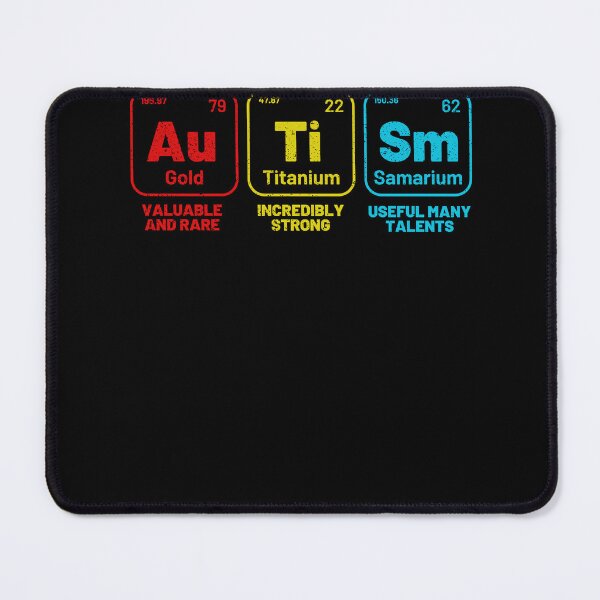 Item preview, Autism Awareness Distressed Design Elements Periodic Table designed and sold by Run to Creations.