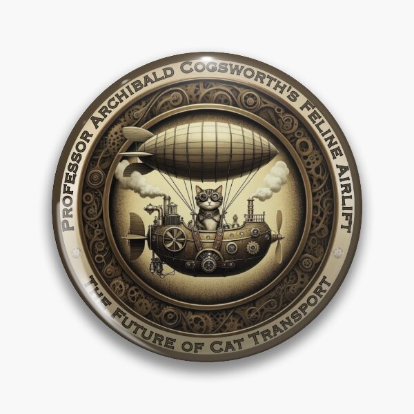 Item preview, Prof. Cogsworth's Feline Airlift designed and sold by MuttsMeowers.