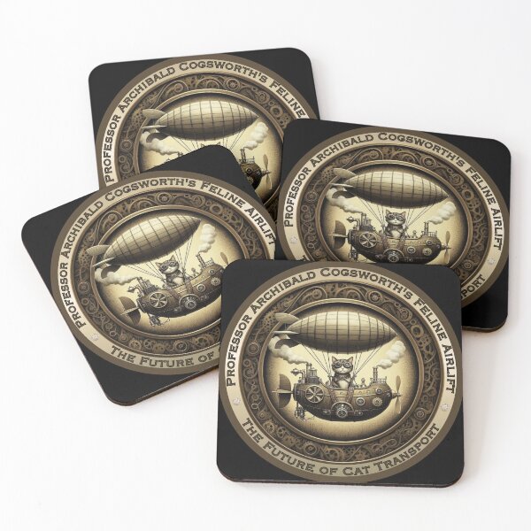 Item preview, Prof. Cogsworth's Feline Airlift designed and sold by MuttsMeowers.