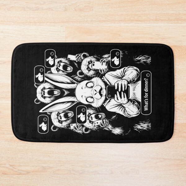 Item preview, Group Chat Funny Rabbit Dinner Hungry Bears Mobile Phone designed and sold by GrandeDuc.