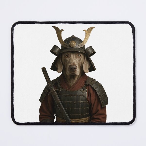 Item preview, Weimaraner Samurai Warrior – Noble Dog in Traditional Armor designed and sold by Dog Lover Club.