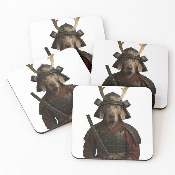 Item preview, Weimaraner Samurai Warrior – Noble Dog in Traditional Armor designed and sold by Dog Lover Club.