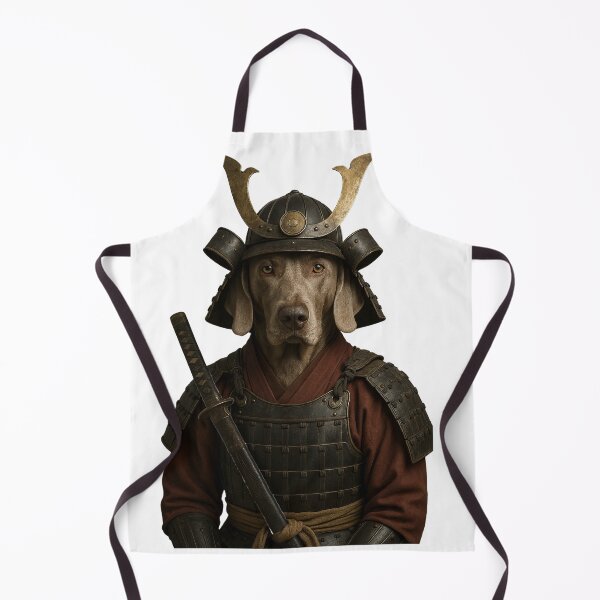 Item preview, Weimaraner Samurai Warrior – Noble Dog in Traditional Armor designed and sold by Dog Lover Club.