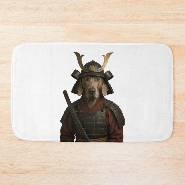 Item preview, Weimaraner Samurai Warrior – Noble Dog in Traditional Armor designed and sold by Dog Lover Club.