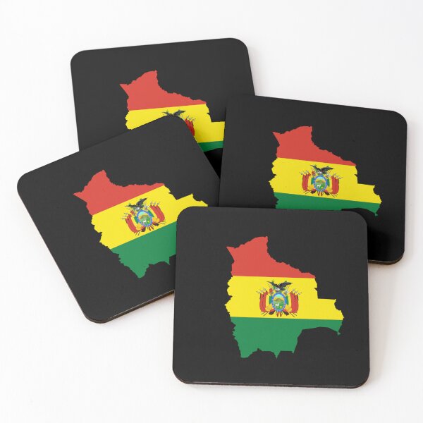 Item preview, Flag Map of Bolivia designed and sold by Beluga Cat.