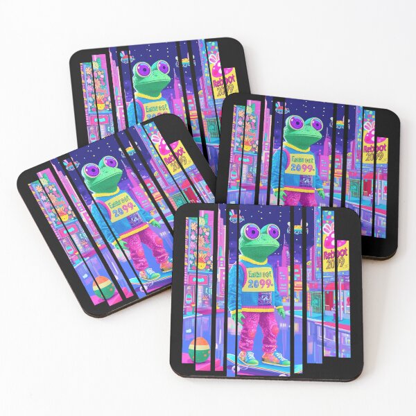 Item preview, Easter Reboot 2099 – Neon Frog Skater Drop | イースター・リブート2099：ネオンスケーター・フロッグ designed and sold by Void & Valor.