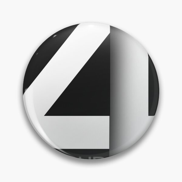 Item preview, Minimalist “Four” Typography | Modern Black and White Design designed and sold by Mayank Mahyavanshi.