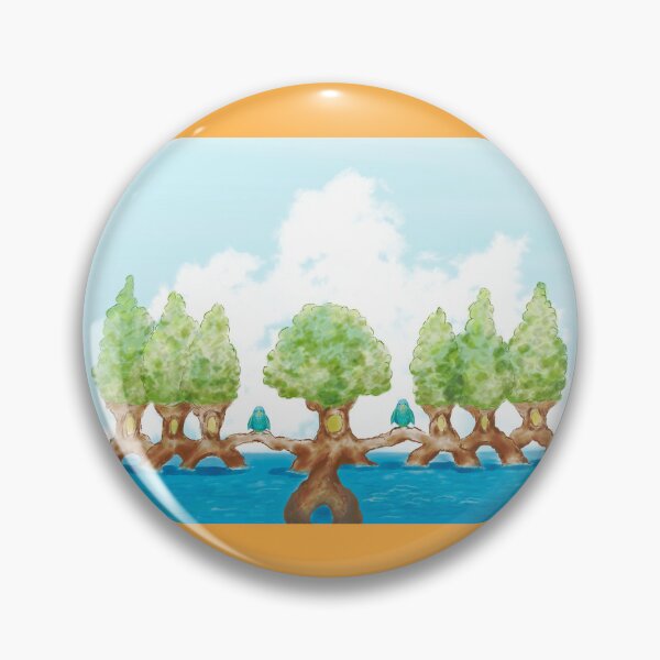 Item preview, Unique tree house and birds PT6  designed and sold by greenPQBstudio.