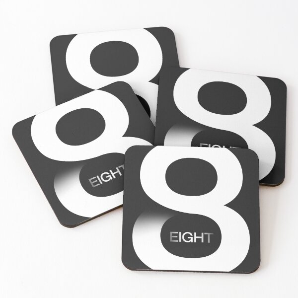 Item preview, Minimalist “Eight” Typography | Modern Black and White Design designed and sold by Mayank Mahyavanshi.