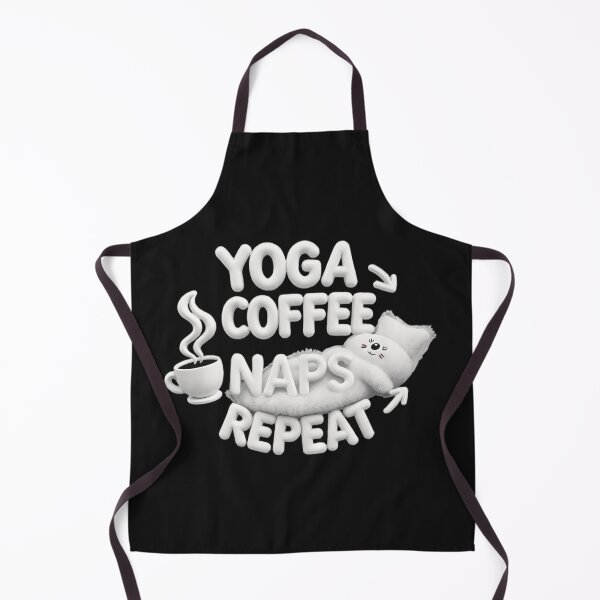 Item preview, Yoga Coffee Naps Repeat - Cozy and Relaxing Lifestyle Art designed and sold by latelierdechris.