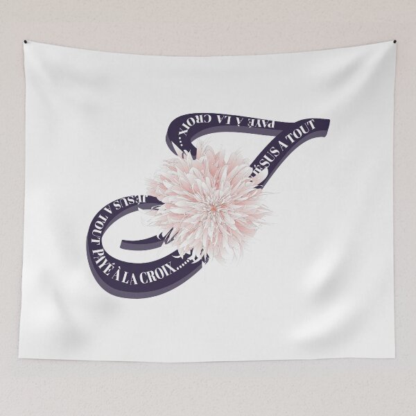 Item preview, Flower label original French Christian designed and sold by vpalmyre.