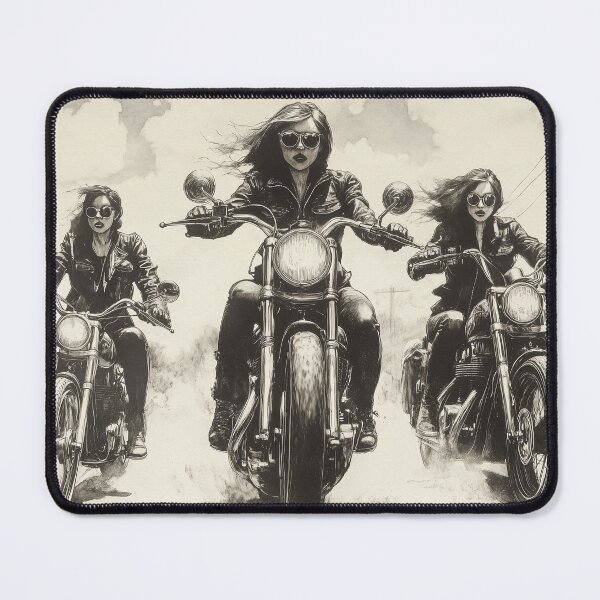 Item preview, Ride Stories – Vintage Motorcycle Postcard Series #34 Throttle Queens designed and sold by SteadyRolling.