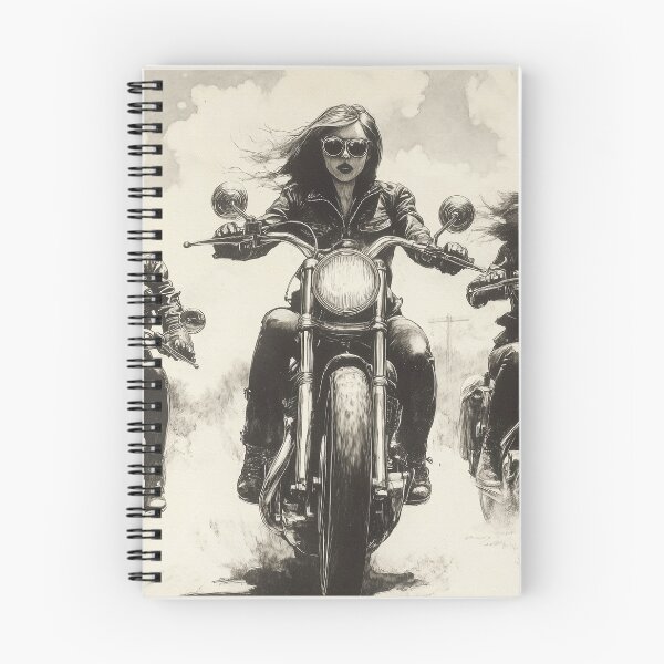 Item preview, Ride Stories – Vintage Motorcycle Postcard Series #34 Throttle Queens designed and sold by SteadyRolling.