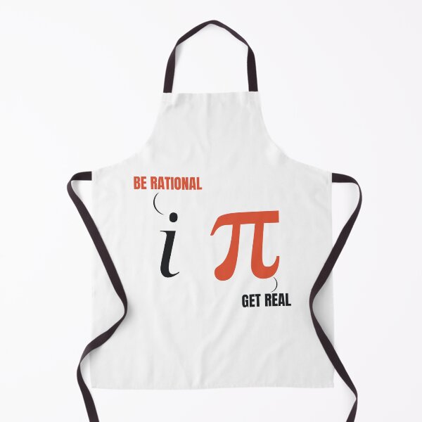 Item preview, Be Rational Get Real - Funny Math Joke Imaginary Number & Pi designed and sold by StemMerch247.