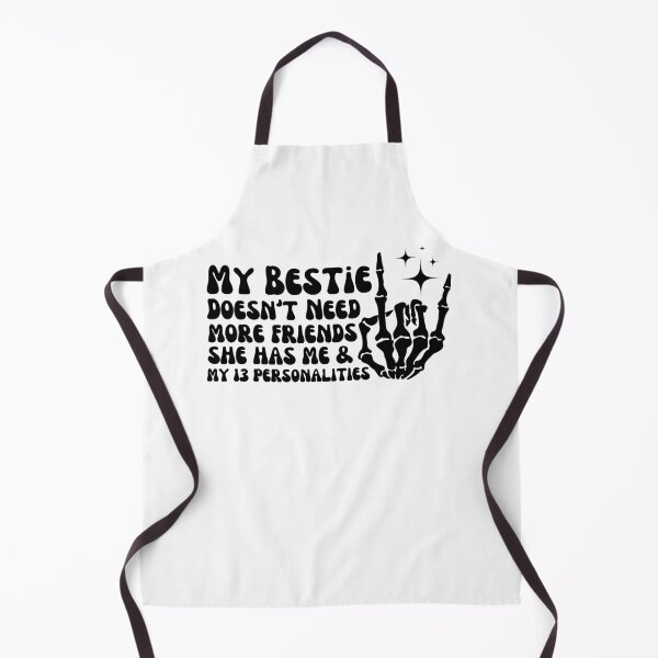 Item preview, My Bestie Doesn't Need More Friends She Has Me - BFF Retro Skull Gift Lovers - Groovy Skull BFF Funny designed and sold by Run to Creations.