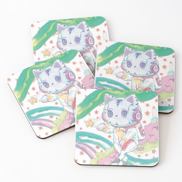 Item preview, Space Neko in the Multiverse designed and sold by gorogoroartsy.