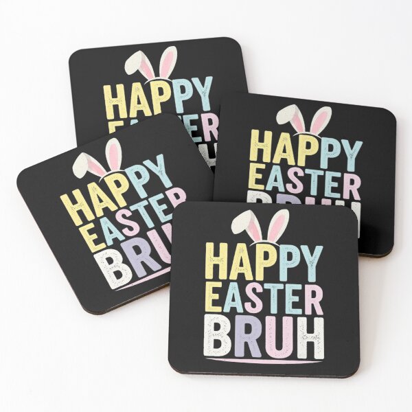 Item preview, HAPPY EASTER BRUH – Fun & Trendy Pastel Bunny Design designed and sold by SztylishDesigns.