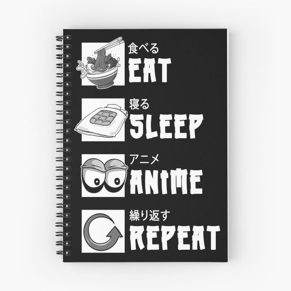 Item preview, Eat Sleep Anime Repeat designed and sold by feggas.