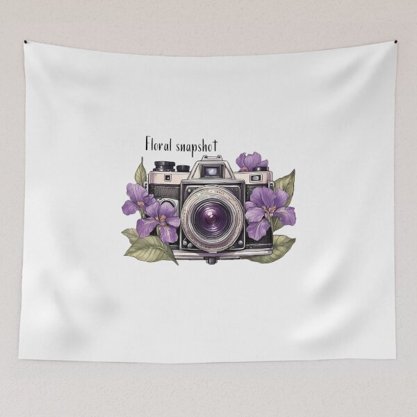 Item preview, Floral Flashback – Vintage Cameras in Full Bloom designed and sold by MiszungART.