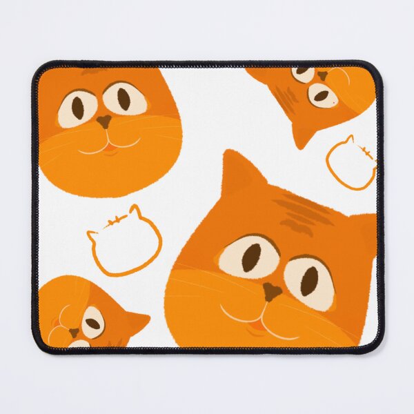 Item preview, Orange cats on white background. designed and sold by MaeMaeArtwork.