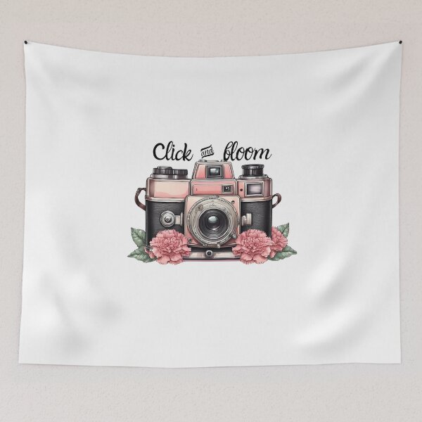 Item preview, Floral Flashback – Vintage Cameras in Full Bloom designed and sold by MiszungART.