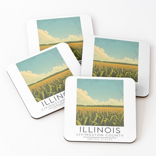 Item preview, A Vintage Poster of Livingston County - Illinois - US  designed and sold by GoodOldVintage.