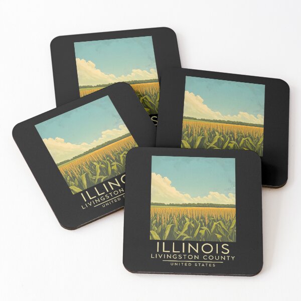 Item preview, A Vintage Poster of Livingston County - Illinois - US  designed and sold by GoodOldVintage.
