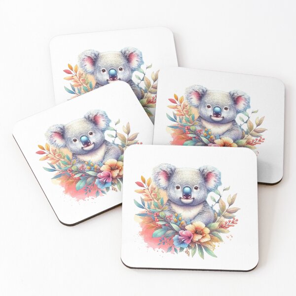 Item preview, A koala with various leaves and colorful flowers. designed and sold by Marcoshop10.