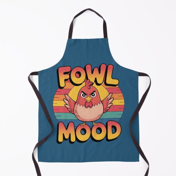 Item preview, Fowl Mood – Funny Bird Pun designed and sold by Jollys-ArtShop.