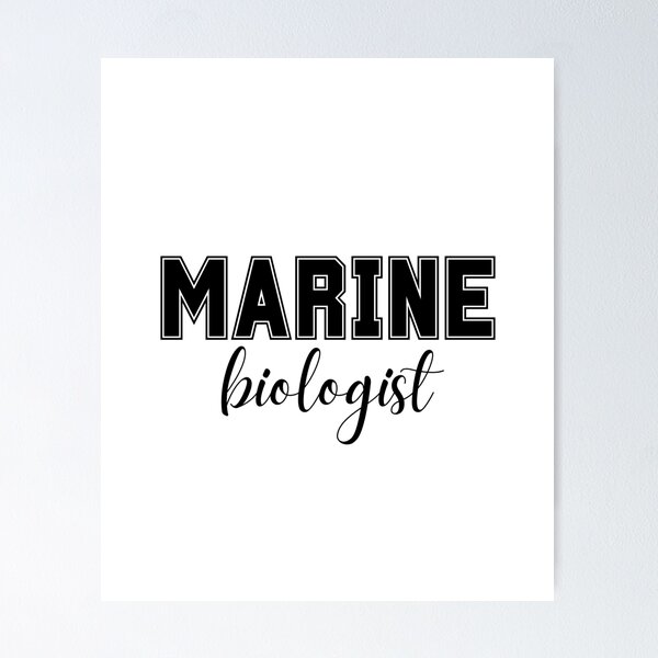 Artikel-Vorschau von Meeresbiologe Varsity Style Ocean Life, designt und verkauft von StemMerch247.