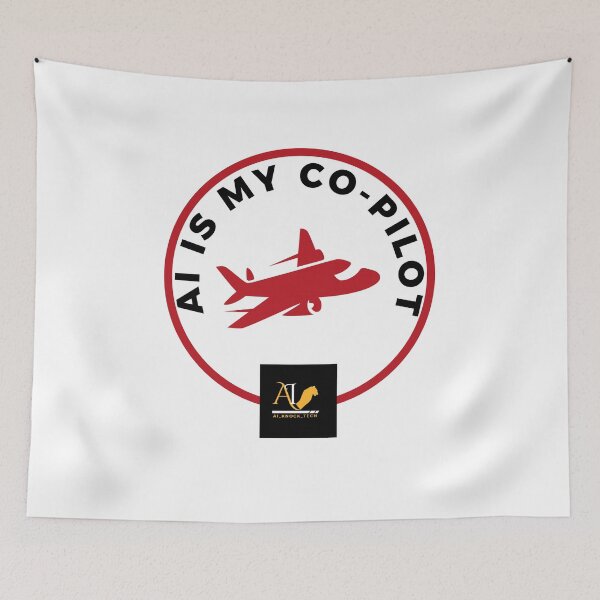 Item preview, AI Is My Co-Pilot – Futuristic Tech & AI Enthusiast Design designed and sold by AIKNOCKTECK.