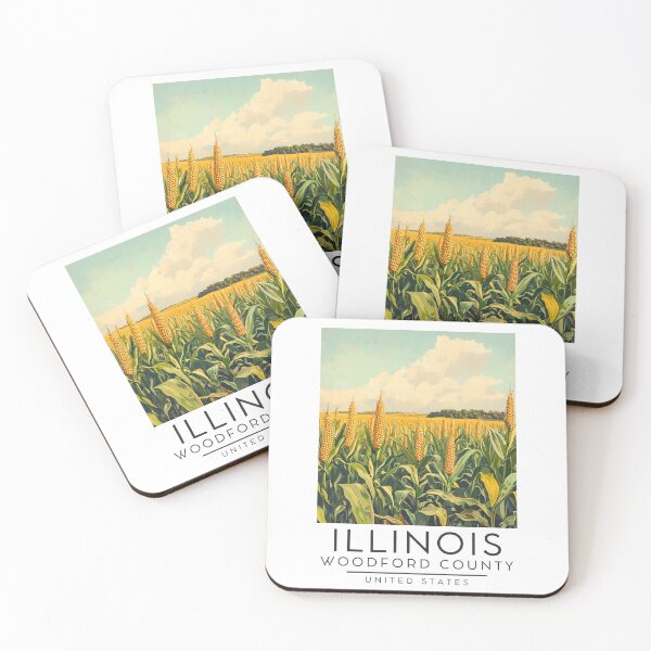 Item preview, A Vintage Poster of Woodford County - Illinois - US  designed and sold by GoodOldVintage.