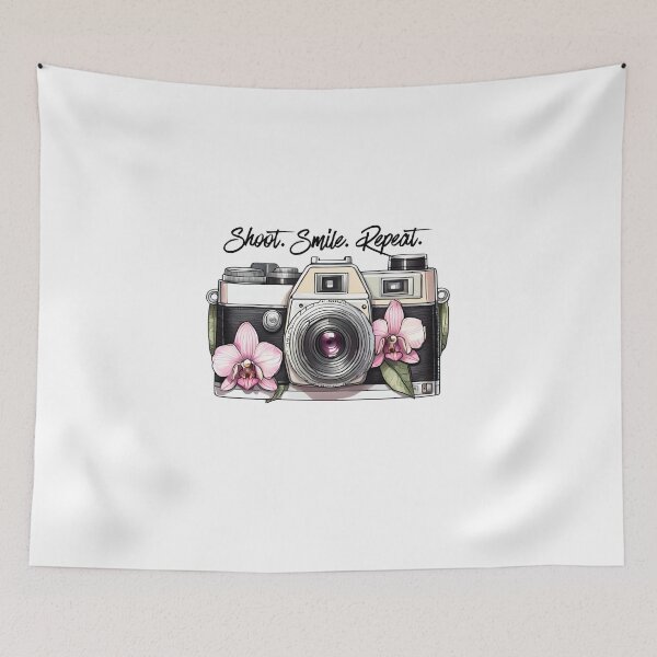 Item preview, Floral Flashback – Vintage Cameras in Full Bloom designed and sold by MiszungART.