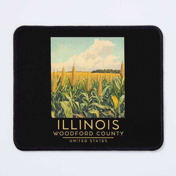 Item preview, A Vintage Poster of Woodford County - Illinois - US designed and sold by GoodOldVintage.
