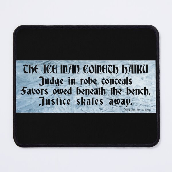 Item preview, The Ice Man Cometh Haiku designed and sold by EyeMagined.