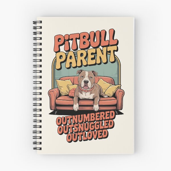 Artikelvorschau, Pitbull Parent Life – Outnumbered, Outsnuggled, Outloved Funny Dog Design entworfen und verkauft von Tatiana Kucher.