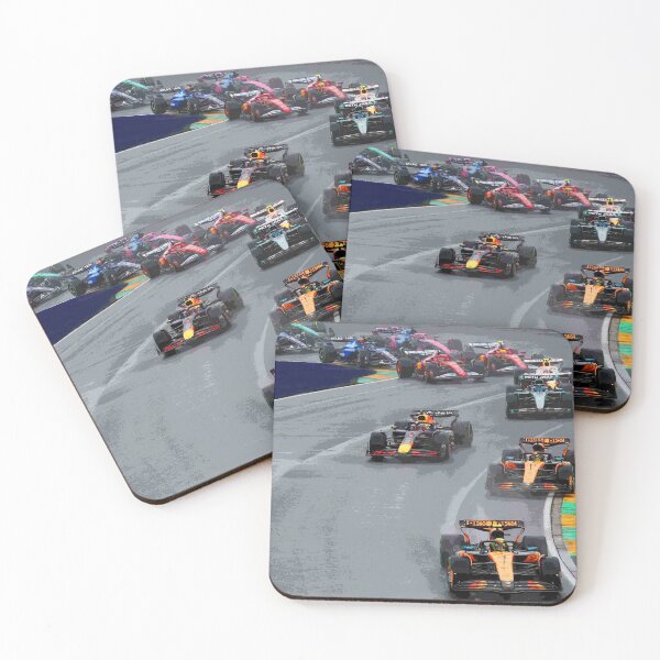 Item preview, First corner of the 2025 season at the Australian Grand Prix at Albert Park abstract designed and sold by Rodissimus1984.
