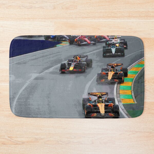 Item preview, First corner of the 2025 season at the Australian Grand Prix at Albert Park abstract designed and sold by Rodissimus1984.