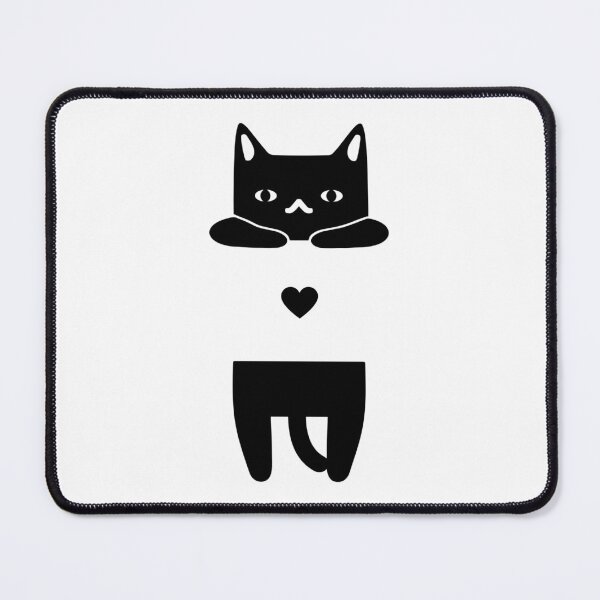 Item preview, Cute kitten and black heart designed and sold by ZenNature.