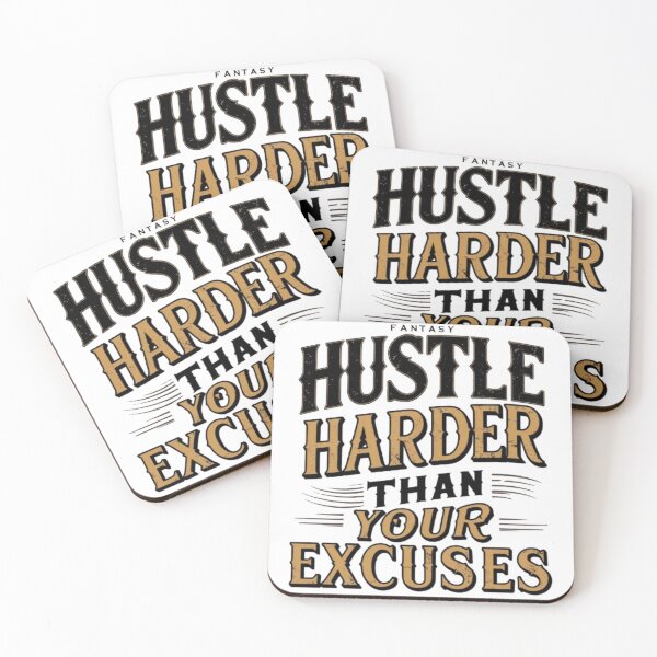 Item preview, No Excuses Just Hustle designed and sold by CosmInk.