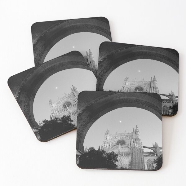 Item preview, Seville Cathedral through arch, monochrome designed and sold by paulboizot.