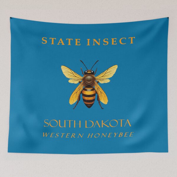 Item preview, South Dakota Territory Insect The Western Honeybee designed and sold by taiche.