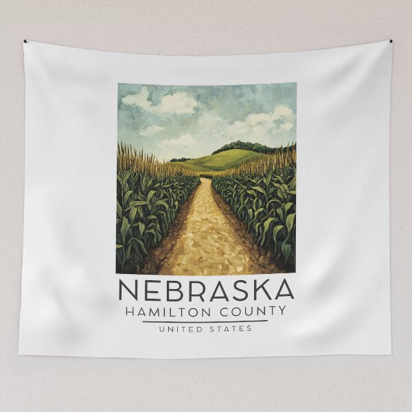 Item preview, A Vintage Poster of Hamilton County - Nebraska - US  designed and sold by GoodOldVintage.