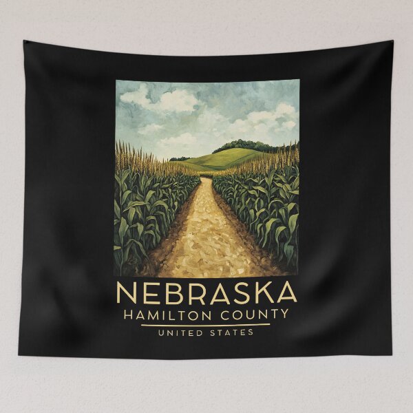 Item preview, A Vintage Poster of Hamilton County - Nebraska - US  designed and sold by GoodOldVintage.