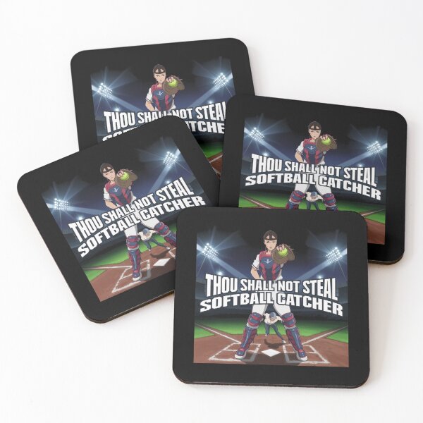 Item preview, Thou Shall Not Steal Softball Catcher designed and sold by TrendsLook.