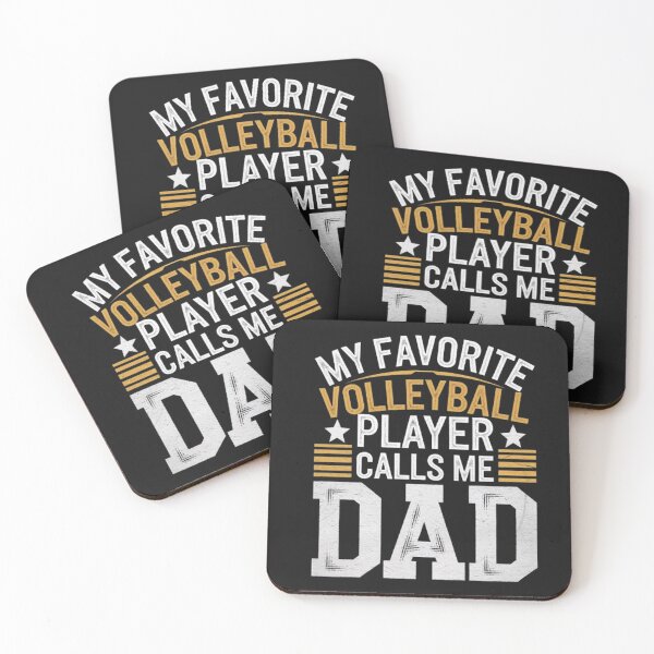 Item preview, My Favorite Volleyball Player Calls Me Dad – Proud Sports Dad Design designed and sold by SztylishDesigns.