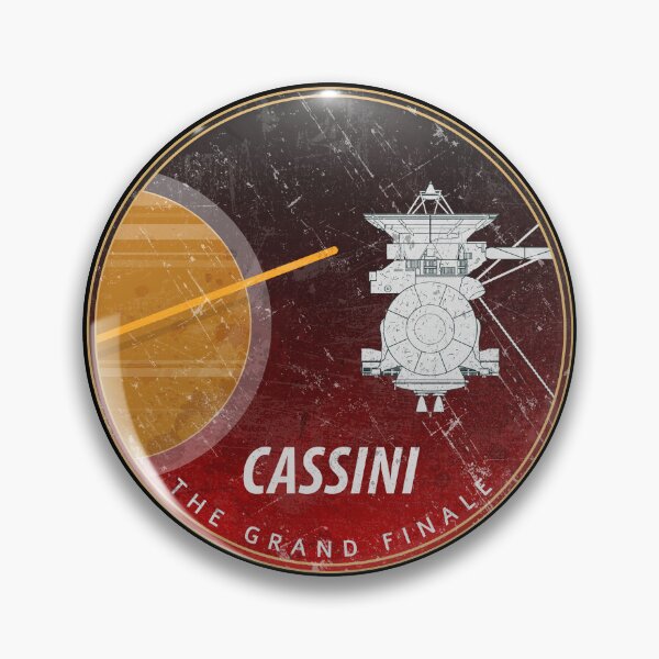 Item preview, Cassini-Huygens Badge: The Grand Finale designed and sold by BGALAXY.