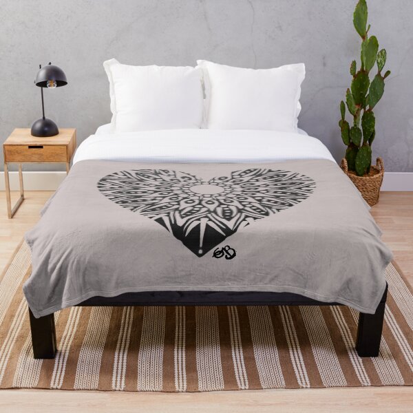Item preview, Mandala Heart Black designed and sold by EB-DigitalART.
