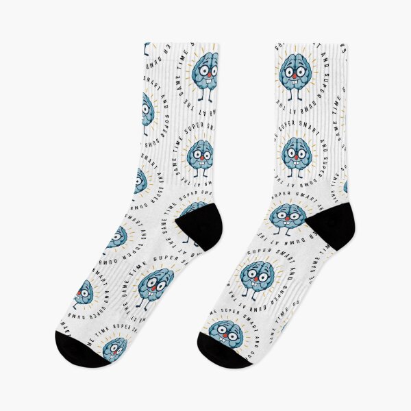 Item preview, "Super Smart And Super Dumb At The Same Time" - Brainy designed and sold by RisenAgain - Quantum BrainGlitch | Designs.