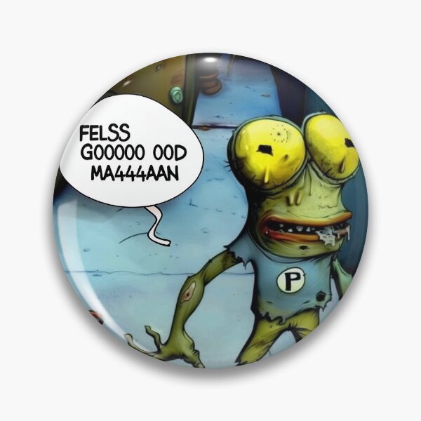 Item preview, Feels Good Man Alley Frog designed and sold by NoiseToSeeYou.